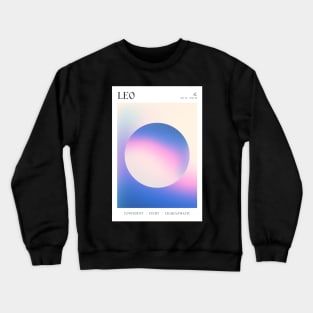 Leo Zodiac Sign Astrology Aura Crewneck Sweatshirt